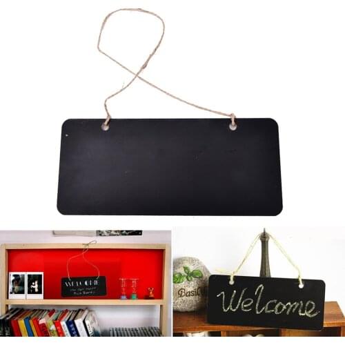 18.5*8cm Mini Blackboard Chalkboard Wooden Message Sign With Hang String Wedding Party Decoration Marriage Supplies