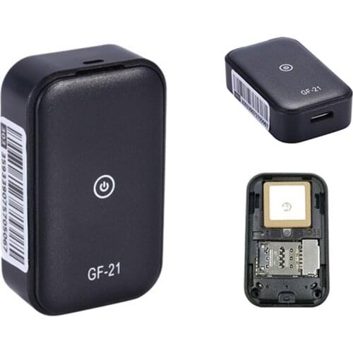 GPS Real Time Driving Locator SOS Alarm Tracker Anti Lost Mini Device Voice Control Recording HD Microphone WIFI LBS Pos GF21