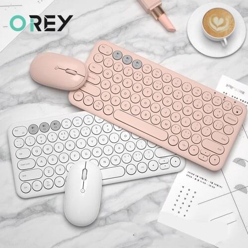 Gaming Wireless Bluetooth-compatible Keyboard Mouse Rechargeable For Macbook PC Gamer Laptop iPad Tablet Computer Keypad