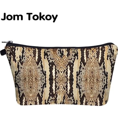 Jom Tokoy Cosmetic Bag Printing Serpentine makeup bag new styles Organizer Bag Women Beauty Bag