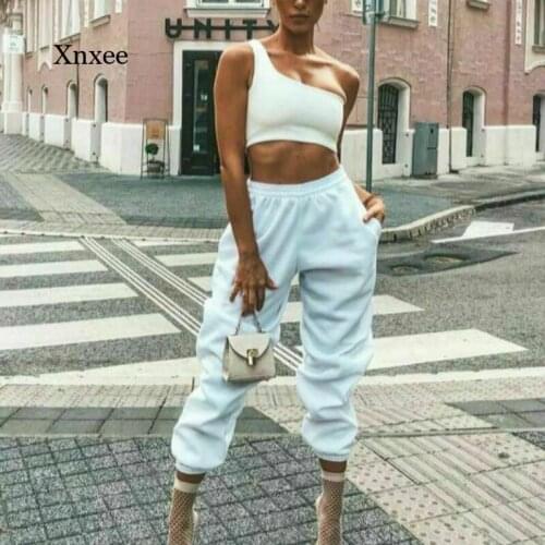 Fashion Loose Ladies Casual Sports Pants Ladies Sportswear Jogging Trousers Casual Clothes Gym Sports Loose Trousers