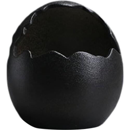 Hanging Planter Wall Mounted Flower Pot Decorative Garden Decor Indoor Outdoor White Black Egg Shaped Ceramics Flowerpot