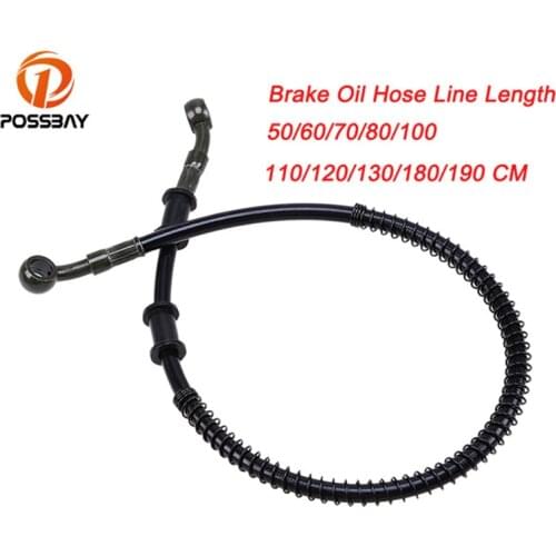 POSSBAY 500mm-1900mm Universal Motorcycle Brake Oil Hose Line Pipe Reinforced Brake System for Suzuki Honda Yamaha Ducati MTB