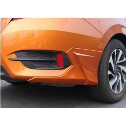 ABS Chrome front And Rear Bumper Protector For Honda Civic 2016 2017 2018 4door