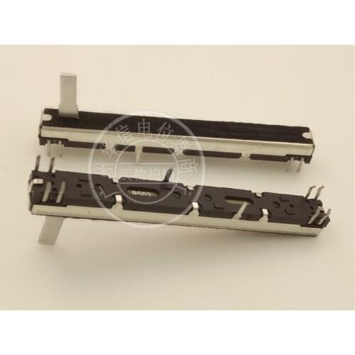 2pcs 75MM SC6082GH Straight Slide Potentiometer B50Kx2 / B503 Dual Channel Fader Handle Length 15MMC