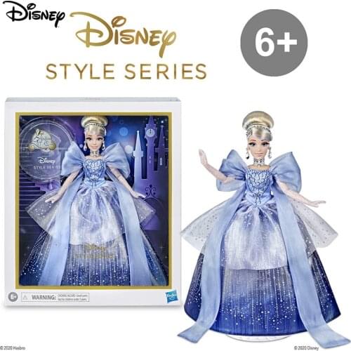 Disney Princess Style Series Cinderella Doll Holiday Style Christmas Fashion Collector Model Doll with Accessories E9043
