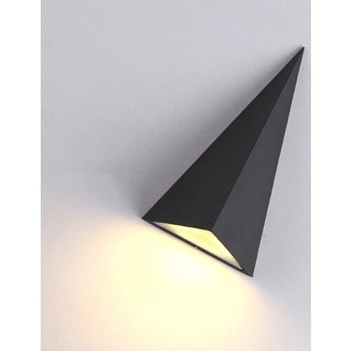 10PCS 7W 10W 12W LED Triangle Modern Wall Lamp Bedroom AC85-265V For Park Decorative Waterproof Outdoor Lighting Luminaria