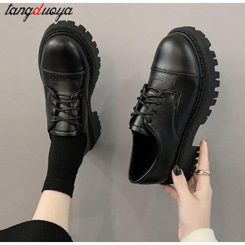 Women Pumps Fashion Patent Leather Platform Shoes Ladies Mary Jane Shoes Mujer 2021 Vintage Female High Heels Single Shoes