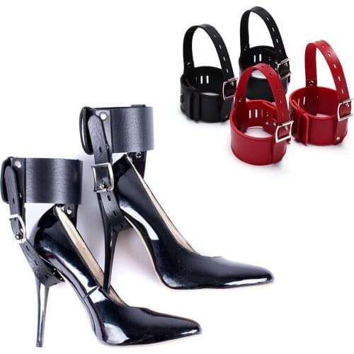 1 Pair High Heels Locking Belt Ankle Cuff for Couples Positioning Shoes Accessories High-Heeled Shoes Restraints Kit