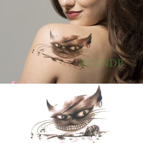 Waterproof Temporary Tattoo Sticker Skull head Owl Rose Fake Tatto Flash Tatoo Back Leg Arm belly big size for Women girl Men