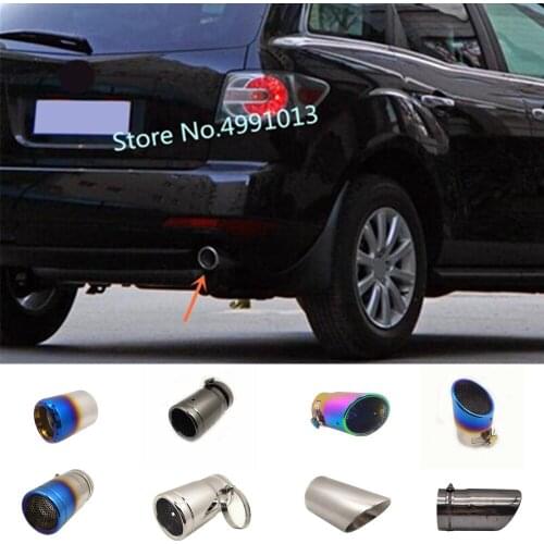 For Mazda CX-7 CX7 2010 2011 2012 2013 2014 2015-2018 Car Rear Back Protect Cover Muffler Pipe Outlet Dedicate Exhaust Tip Tail