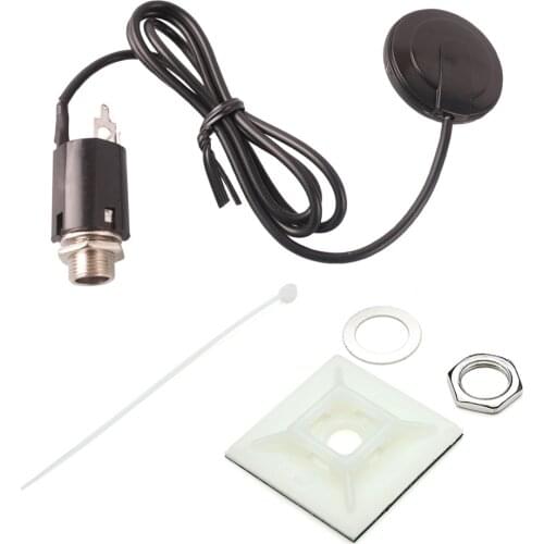 Universal Guitar Pickup Piezo Jack Transducer Black for Acoustic Guitar Ukulele Violin Mandolin Banjo Instruments Accessories