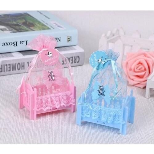 120pcs Birthday Baby Shower Candy Box Wedding Party Supplies Personalized Creative Cradle Type Box Gift Bag ZA4952