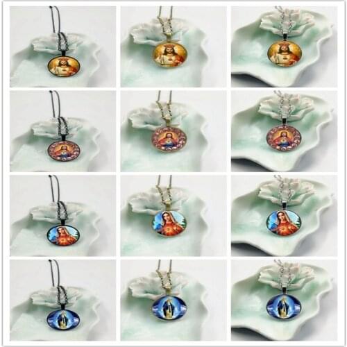 2019 new fashion mothers glass pendant necklace