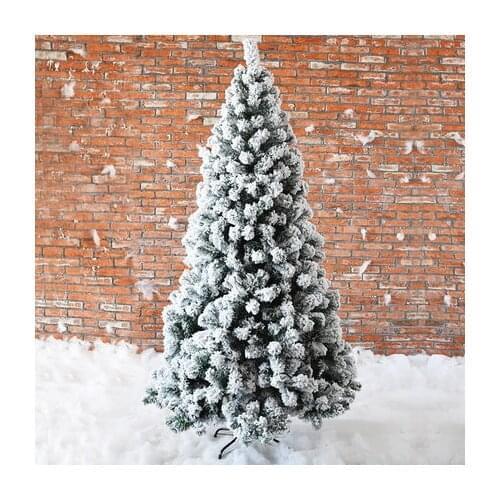 210cm Christmas tree cedar flocking snowing artificial Christmas tree decorations Christmas decorations for home