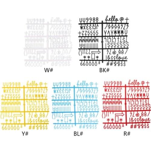 4Pcs/Set Characters For Felt Letter Board Numbers For Changeable Letter Board M68E