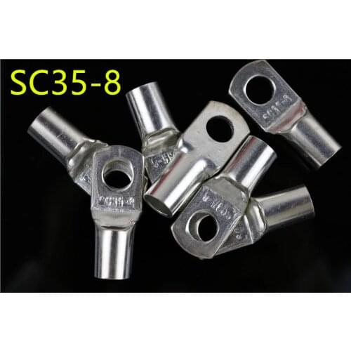 SC35-8 Cable lugs Battery Terminals 35mm wire Bolt Hole Tinned Copper