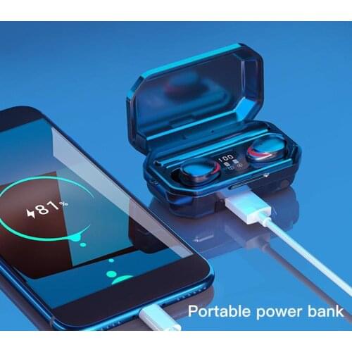 Wireless Headphones TWS Earphones Bluetooth Bloototh Earphone 9D Stereo Headset IPX7 Waterproof Sport Earbuds