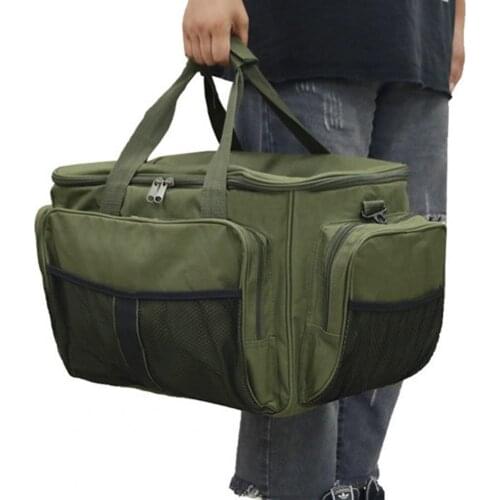 Large Capacity Fishing Bag Square Lightweight Multifunctional Waterproof Fishing Outdoor Bag for Angling Fishing Bag