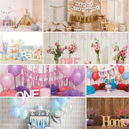 Blue Balloon Football Backdrop Baby Shower Child Birthday Party Decoration Photography Background Photo Booth Studio Props