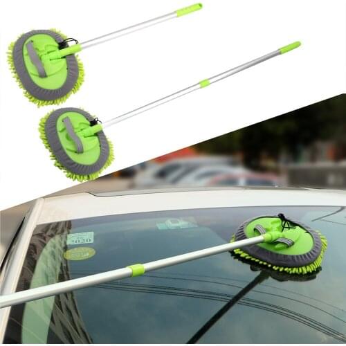 Car Washing Mop Auto Care Detailing Car Accessories Car Cleaning Adjustable Soft Dust Wax Mop Window Wash Tool Home Cleaning