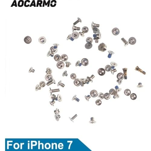 Aocarmo Repair Replacement Inside Motherboard Frame Kit Bolts Full Set Screw For iPhone 7 4.7" 7G
