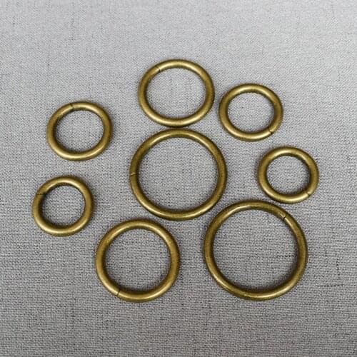 100 Pcs/Lot 15mm 20mm25mm32mm Metal Buckle For Bag Cat Dog Leash Webbing O Ring Backpack Keychain DIY Accessory Durable Hardness