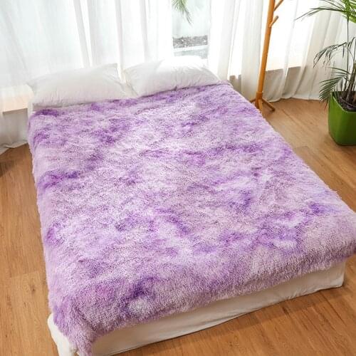 Tie-dye Fluffy Super Soft Sofa Bed Throw Blanket Bedspread Summer Air Conditioned Blanket Winter Warm blankets For Home Bedding