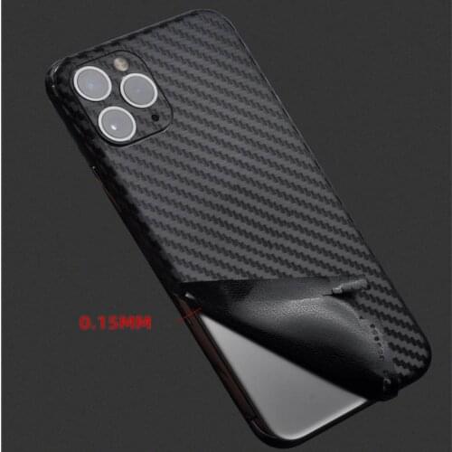 Carbon fibre PVC Phone Stickers For iPhone 8 Plus Back Films Decal For iPhone XR 11Pro Max Sticker Adhesive Skin