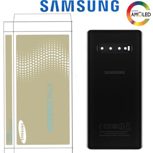 ORIGINAL Back Glass for SAMSUNG Galaxy S10 Back cover SM-G973 S10 Plus G975 SM-G975F Battery Cover Housing with Camera Lens