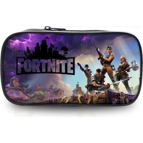 Game Fortnites Pencil Case Teen Fortnights Pencil Bags Kid Student Pencil Fortress Night Child Pencil Box Model Anime School Bag