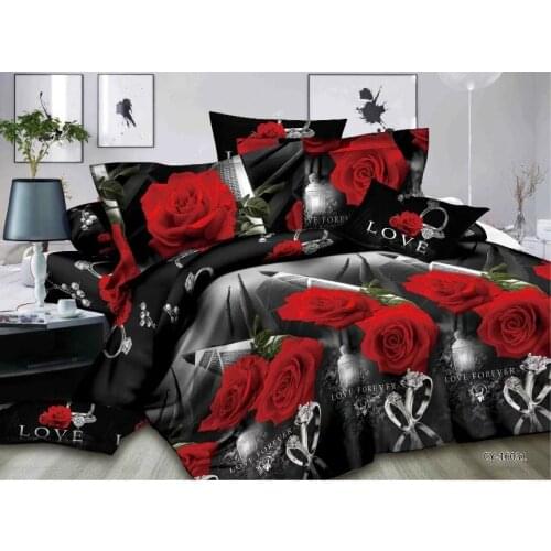 Bedclothes Printing Bedding Set Bed Linings Sheets Duvet Cover Bed Sheet Pillowcases Cover Set Jacquard Flower Bedding Cover