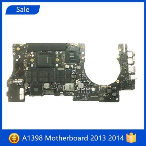 Tested Original A1398 Motherboard for MacBook Retina 15" i7 2.2 GHz 2.3GHz 2.6GHz Late 2013 2014 16GB Logic Board 820-3662