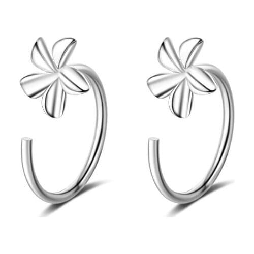 New Five Petals Flower Earrings Trend Creative Pendientes Jewelry Boucle D'oreille SAE65
