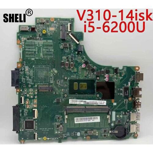 SHELI FOR Lenovo E42-80 V310-14ISK DA0LV6MB6F0 motherboard with CPU i5-6200U 4G DDR4 RAM 100% test pass