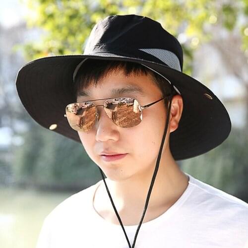 Outdoor Fishing Male Sunscreen Cool Fashion Visor Caps Hat Man Summer Fisherman Mountaineering Breathable Sun Shade Hats