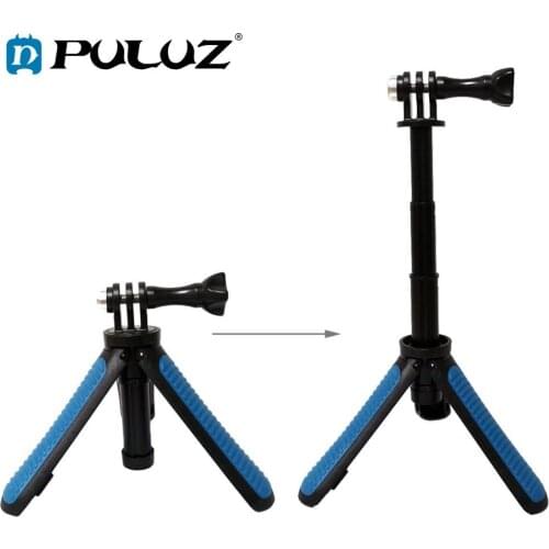 PULUZ Foldable Mini Tripod Holder Selfie Monopod Stick For GoPro HERO5 Session/5/4 Session/4/3+/3/2/1,Xiaoyi Sport Cameras