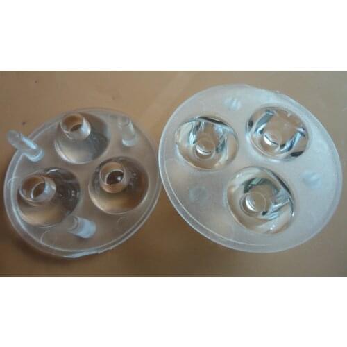 CREE LED lens 3 UP 1 Diameter 35mm Smooth surface 15 25 45 degrees LENS, XLamp XP-E ,XP-G,XP-G2 lens (10 pieces/lot)