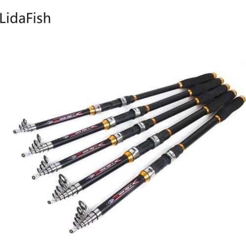 Telescopic Fishing Rod 2.1M 2.4M 2.7M 3M 3.6M Spinning rod Sea Carp Fishing Rod Hand Fishing Tackle