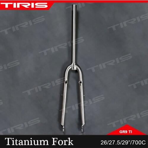 TIRIS Titanium Fork Road Cyclocross Gravel Touring Bike Bicycle Gr9 Ti Custom V Cantilever Brke