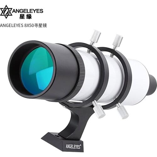 Angeleyes 8x50 Finder Scope 8X Magnification Finderscope Riflescopes Sight Cross Hair Reticle Telescope Astronomic Accessories