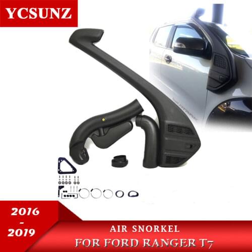 Air Raise Intake Snorkel For Ford Ranger Wildtrak T7 T8 2016 2017 2018 2019 Polyethylene Black UV Resistant Linear Ycsunz