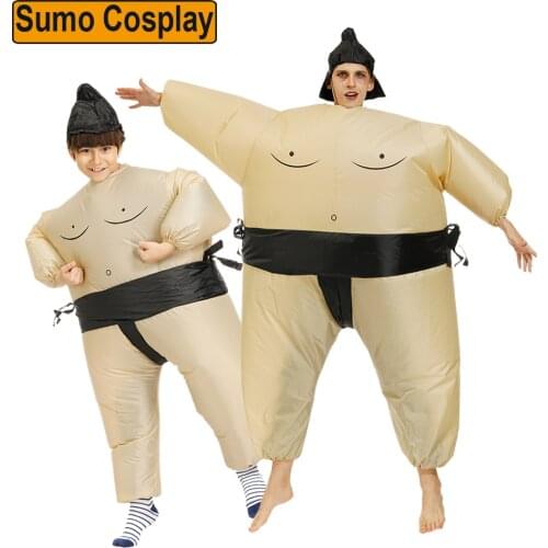 Adult Kids Anime Cosplay Costumes Japanese Sumo Inflatable Costume Halloween Purim Party Disfraz Birthday Gifts