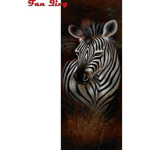 Zebra Large Size Diy Diamond Painting Full Square Round Rhinestone 3D Embroidery Mosaic Cross Stitch Home Decoration