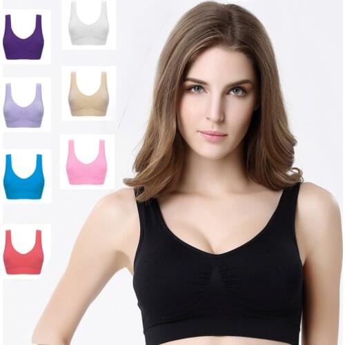 Hot Sale Women Wire Free Seamless Push up bra Female Body Shaper Pads Brassiere Bralette Underwear Vest for Fitness Genie Bra