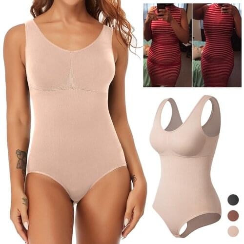 Women Body Shaper Seamless Bodysuit Shapewear Slimming Sheath Tummy Control Abdomen Reducing Shapers Butt Lifter Corset Top