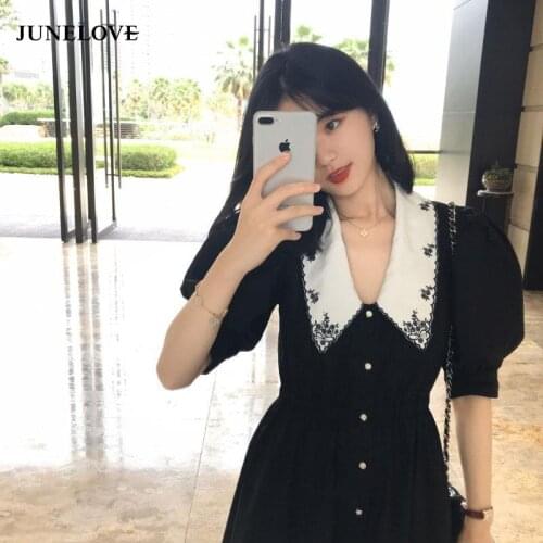 Bella Philosophy Women Summer Short Puff Sleeve Midi Dress Vintage Embroidery Floral Female Boho Dress Casual Lady Beach Vestido
