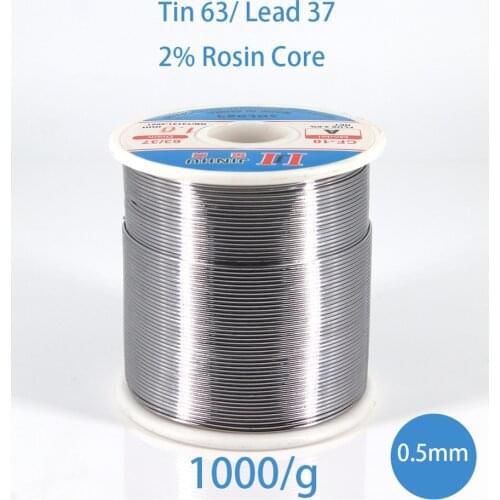 1kg 63/37 Tin Lead Rosin Core Flux 0.5mm Soldering Solder Wire for Electrical repair, IC repair