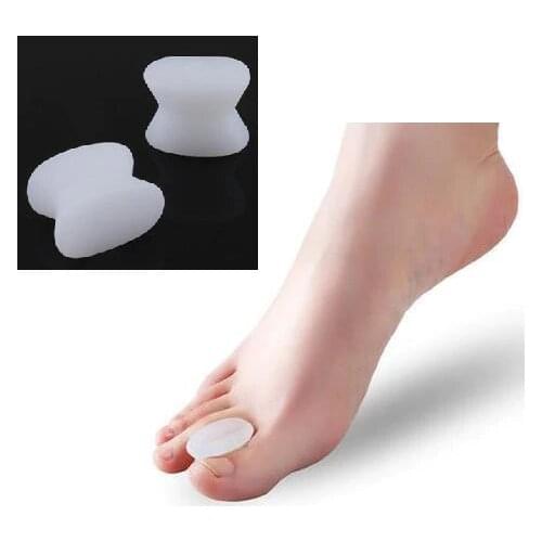 1Pair Gel Toe Separator Foot Care Tool Silicone Big Toe Bunion Straightener Valgus Hallux Bunion Protector Corrector Alignment