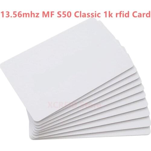 RFID S50 1k 1024 byte Writable Smart IC Card for Access system Switch Power 20PCS